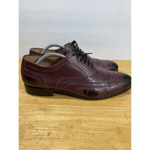 DAPPER SHOES CO. Genuine Leather Handcrafted Classic Burgundy Loafer Sz 9